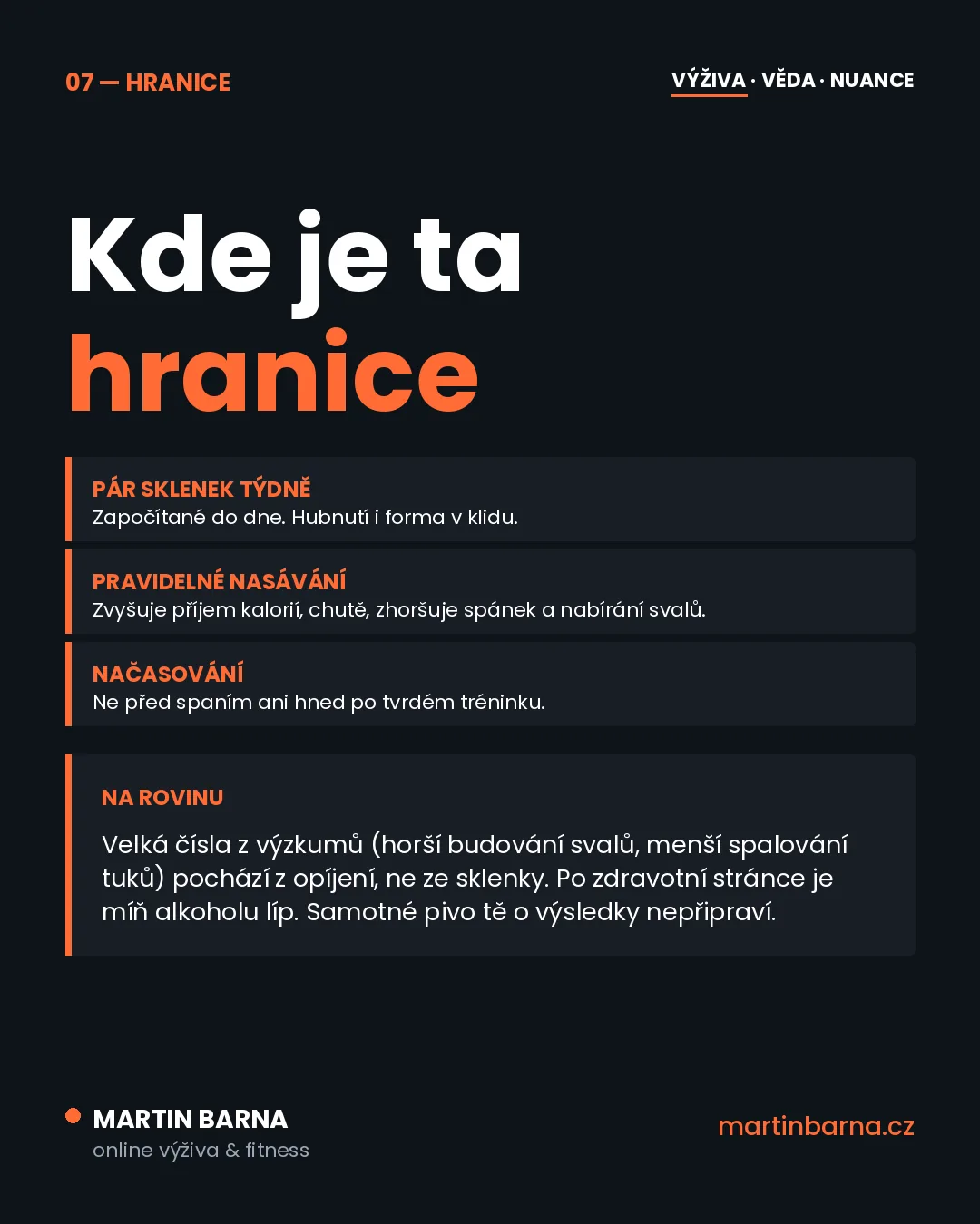 Zhubneš i s alkoholem? Co na to věda — hlavní páka
