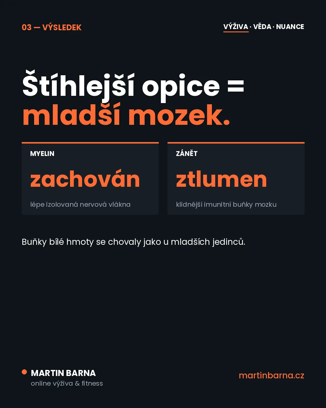Hubnutí a zdraví mozku: co ukazují data — data ze studií