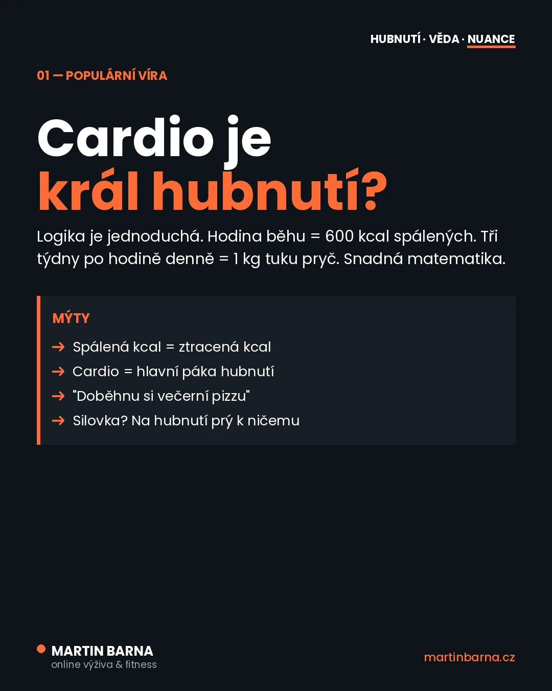 Kardio spaluje míň, než si myslíš — kontext tématu