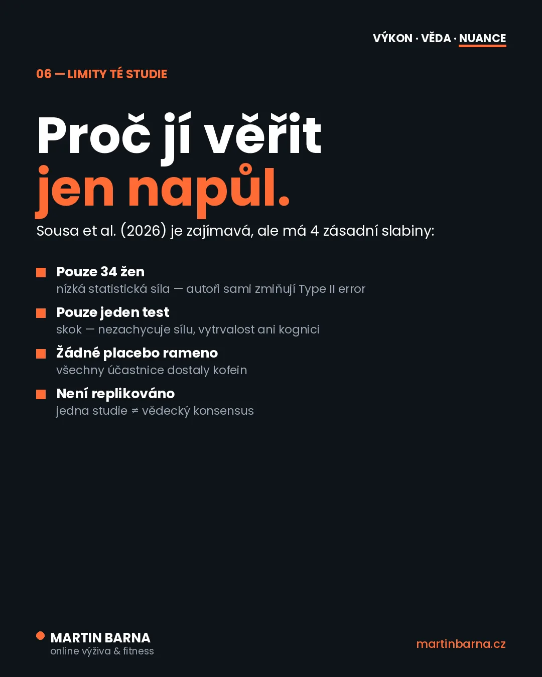 Kofein před tréninkem: jistota, nebo spíš zvyk? — nuance a kontext