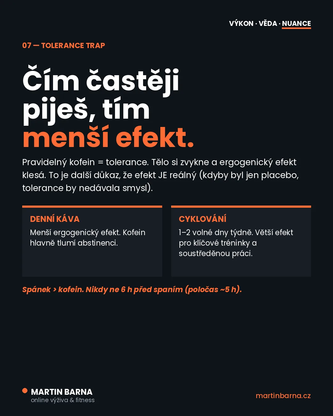 Kofein před tréninkem: jistota, nebo spíš zvyk? — hlavní páka