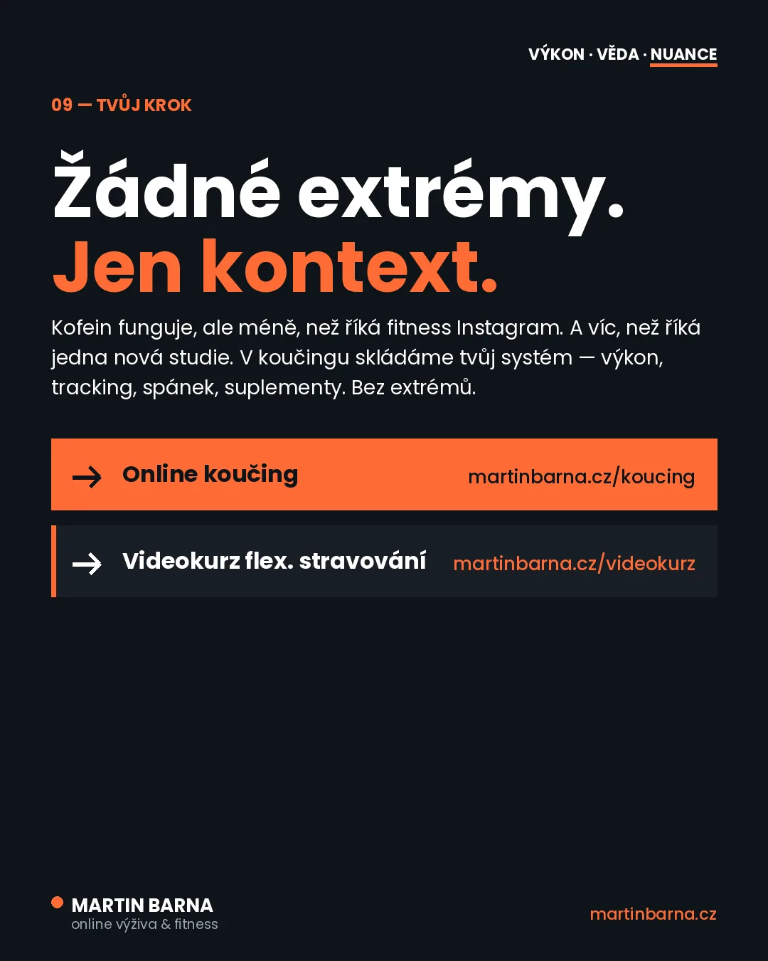 Kofein před tréninkem: jistota, nebo spíš zvyk? — shrnutí a další krok