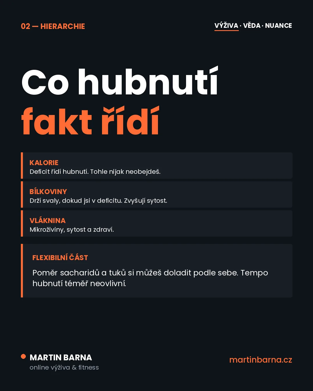 Na hubnutí nemusíš hlídat všechna makra — jádro problému
