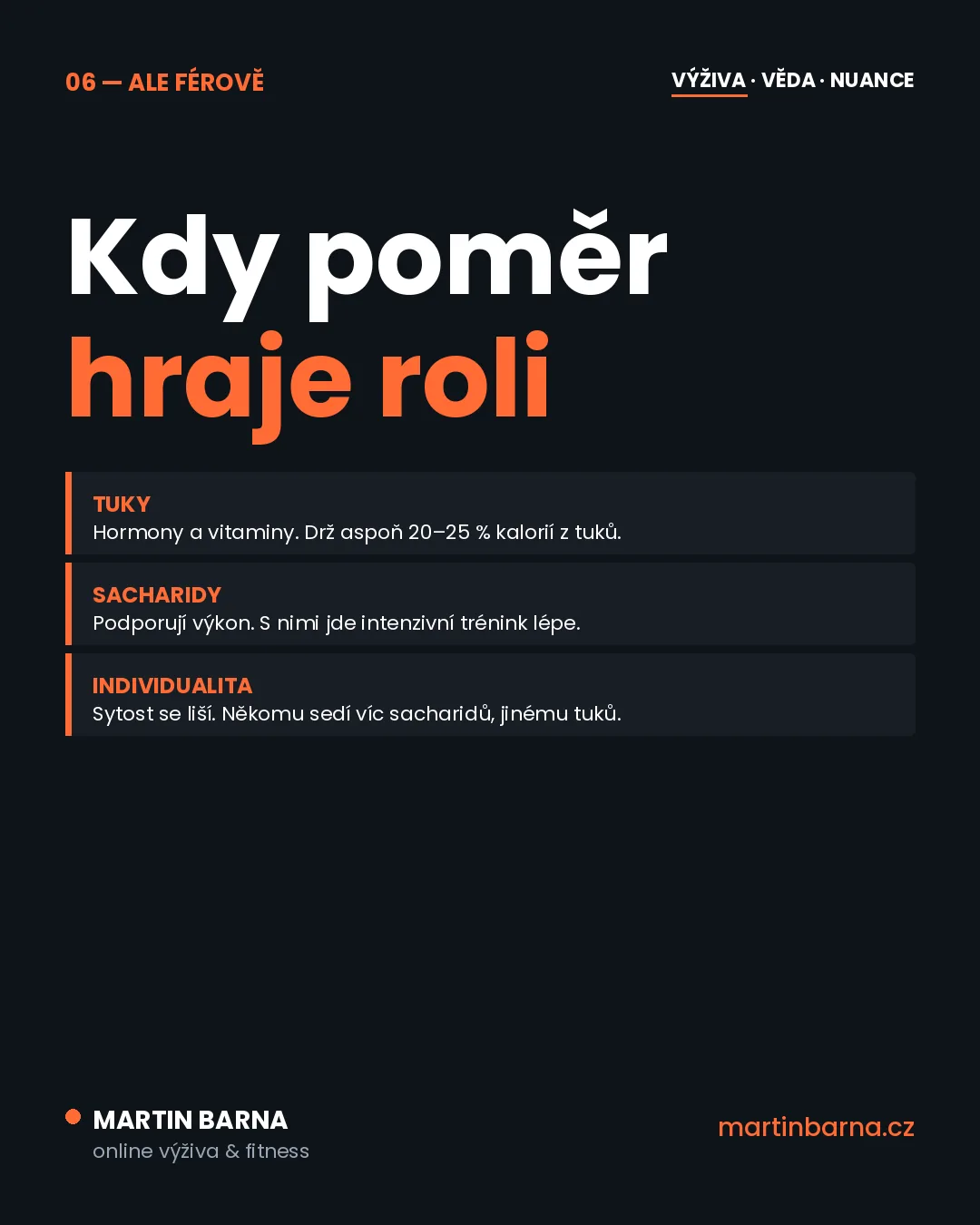 Na hubnutí nemusíš hlídat všechna makra — nuance a kontext