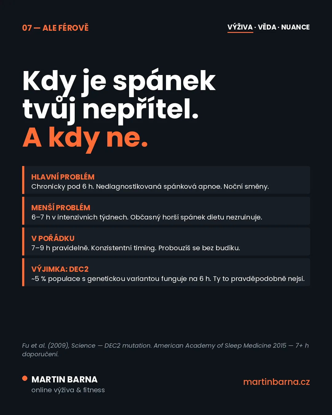 Co dělá málo spánku s hubnutím (a hlavně s tukem) — hlavní páka