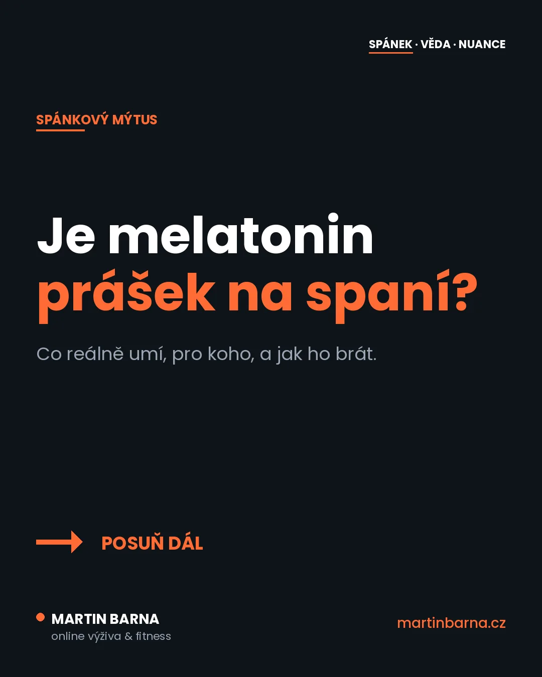 Je melatonin prášek na spaní? Není — a v tom je háček — úvodní obrázek