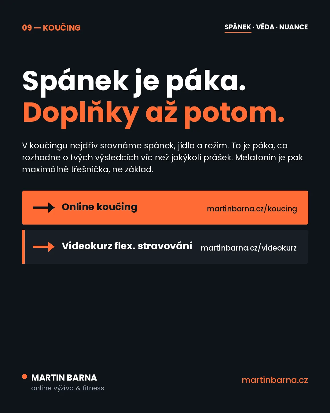 Je melatonin prášek na spaní? Není — a v tom je háček — shrnutí a další krok