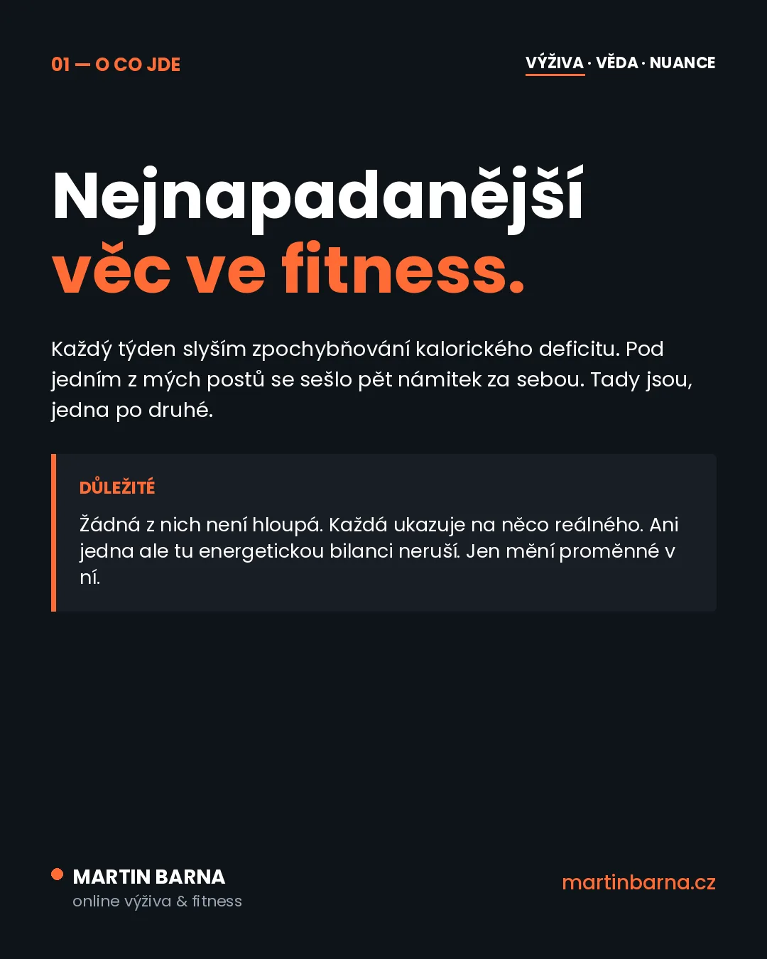 5 námitek proti kalorickému deficitu (a proč ani jedna neplatí) — kontext tématu