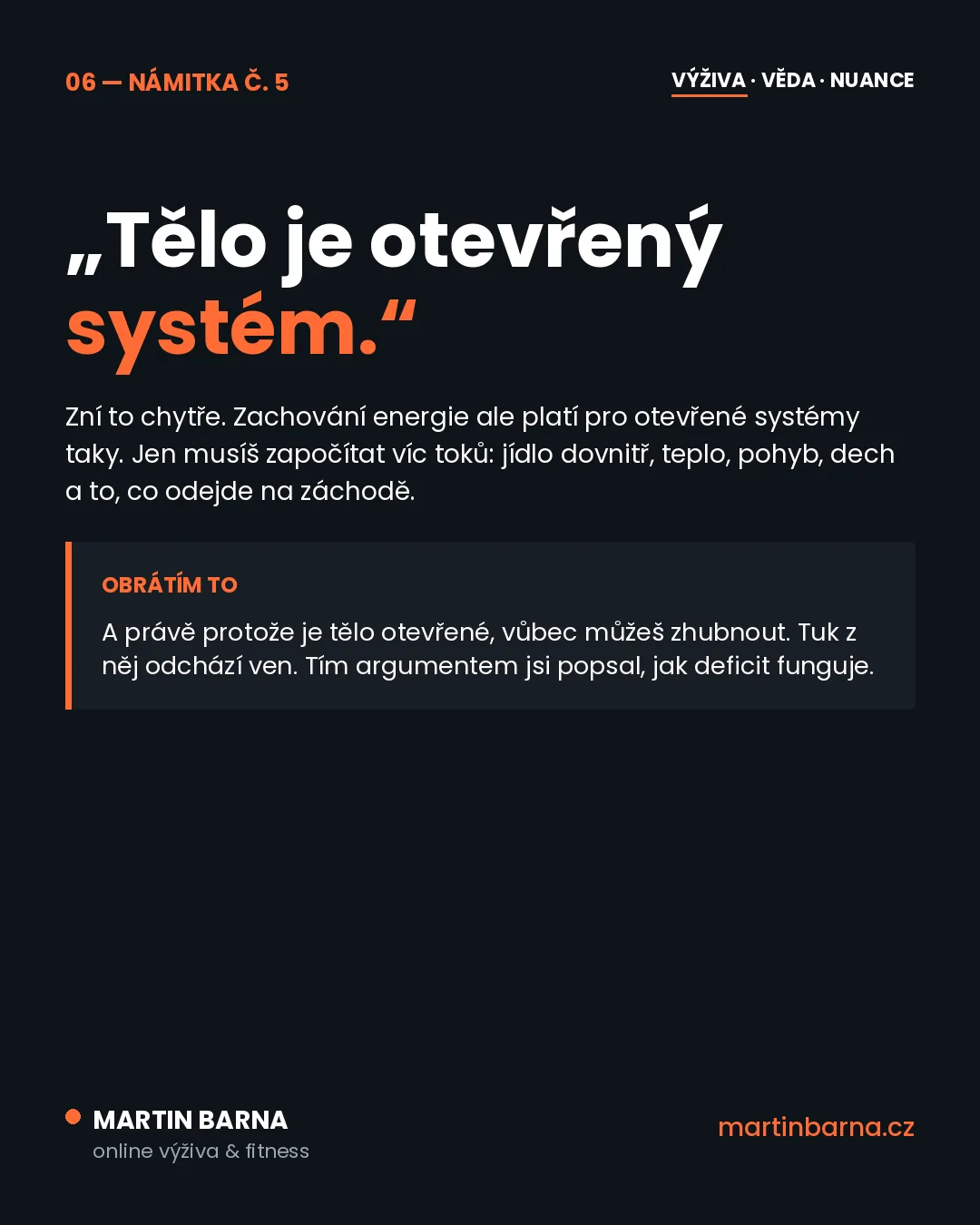 5 námitek proti kalorickému deficitu (a proč ani jedna neplatí) — nuance a kontext