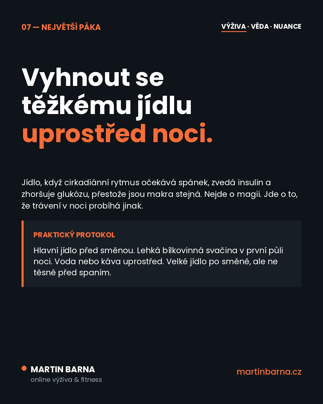 Hlavní páky, které máš v rukou
