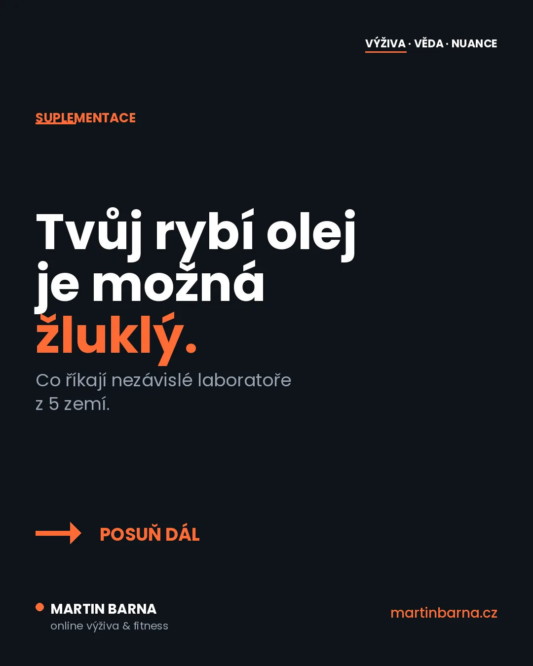 Většina rybího oleje je nejspíš zoxidovaná — úvodní obrázek