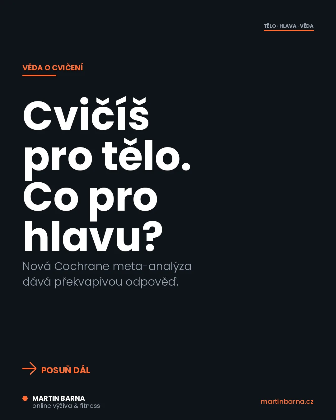 Pohyb a nálada: co říká velká Cochrane meta-analýza — úvodní obrázek