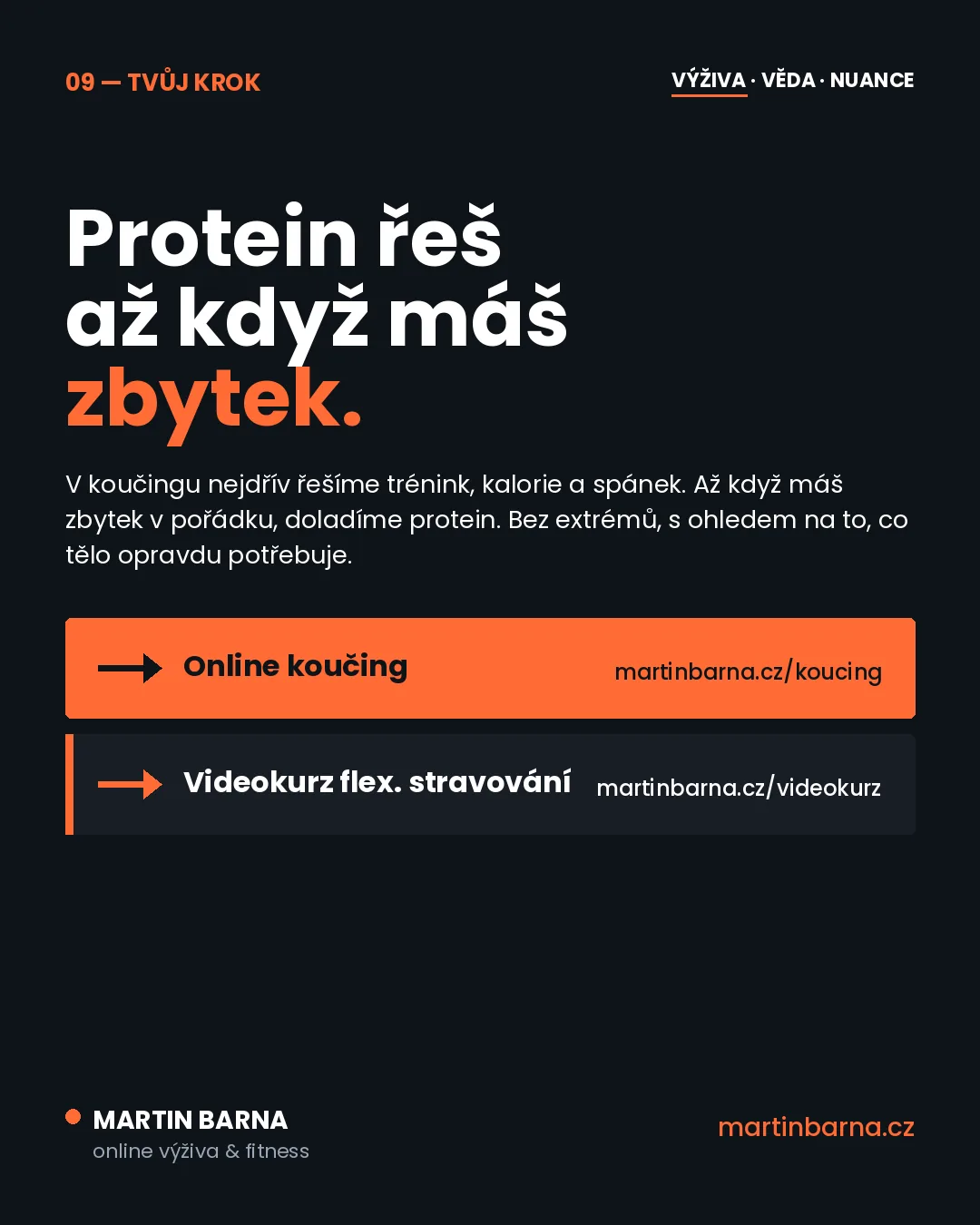 Protein hned po tréninku: musí to být? — shrnutí a další krok