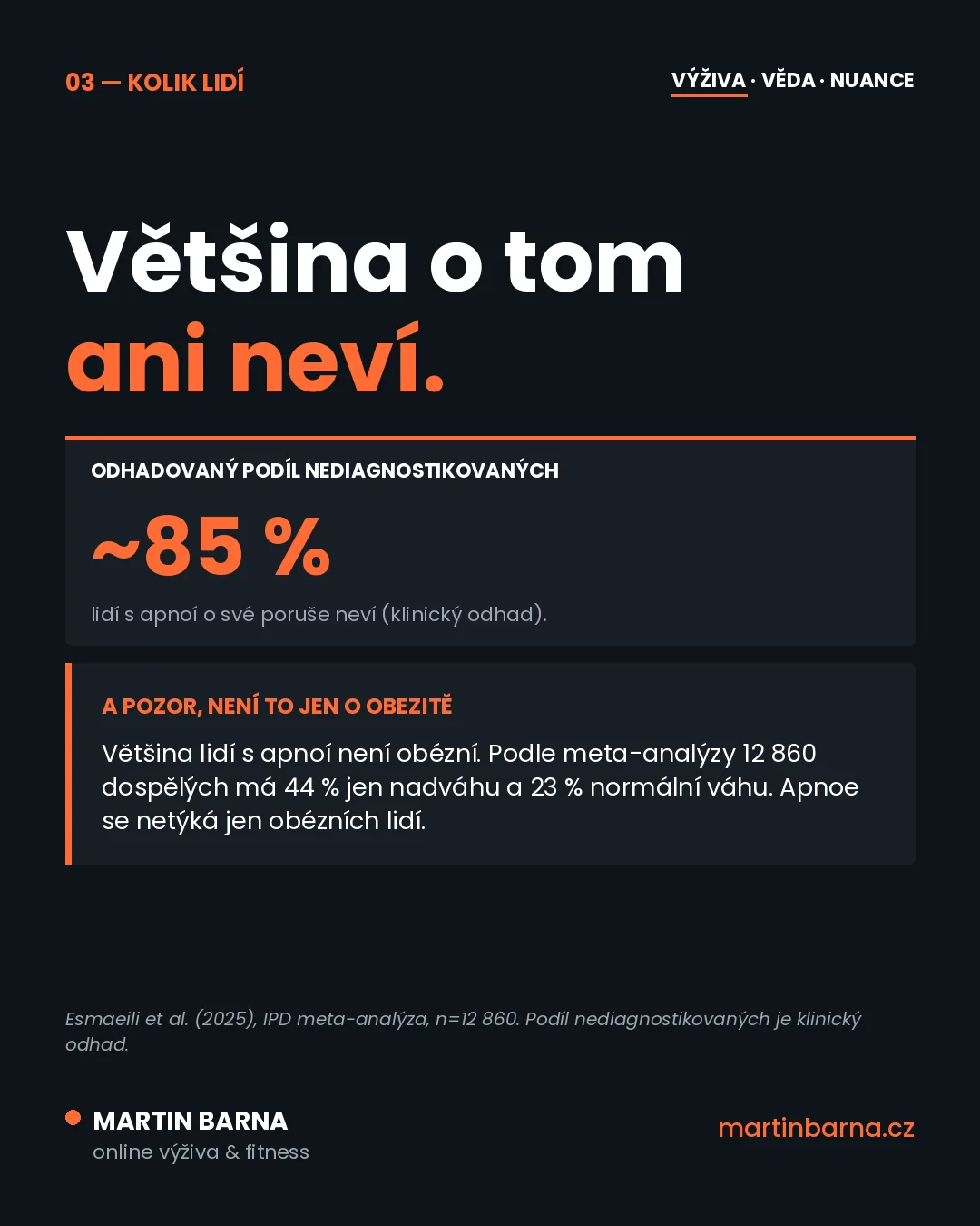 Děláš všechno správně a váha stojí? Možná je to spánková apnoe — data ze studií