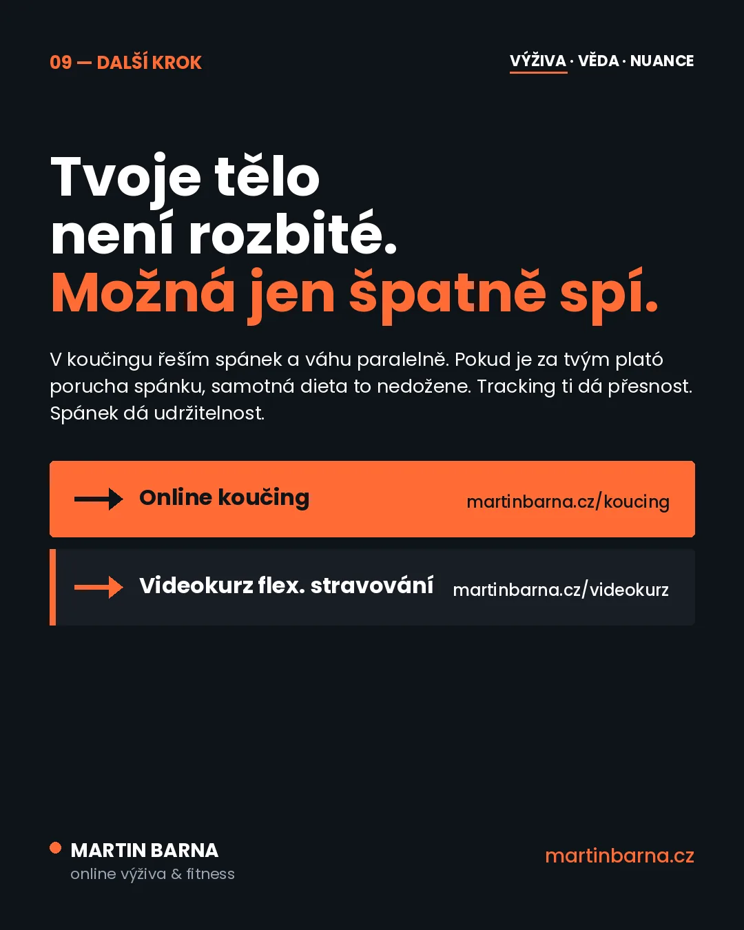 Děláš všechno správně a váha stojí? Možná je to spánková apnoe — shrnutí a další krok