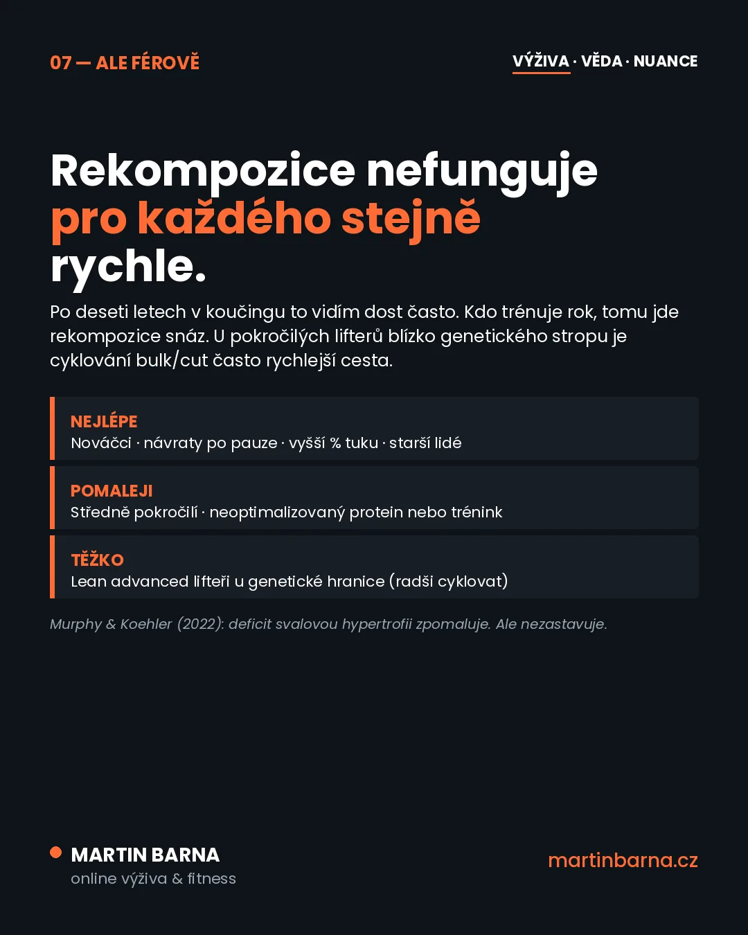 Jde nabírat svaly v kalorickém deficitu? Ano, jde — hlavní páka