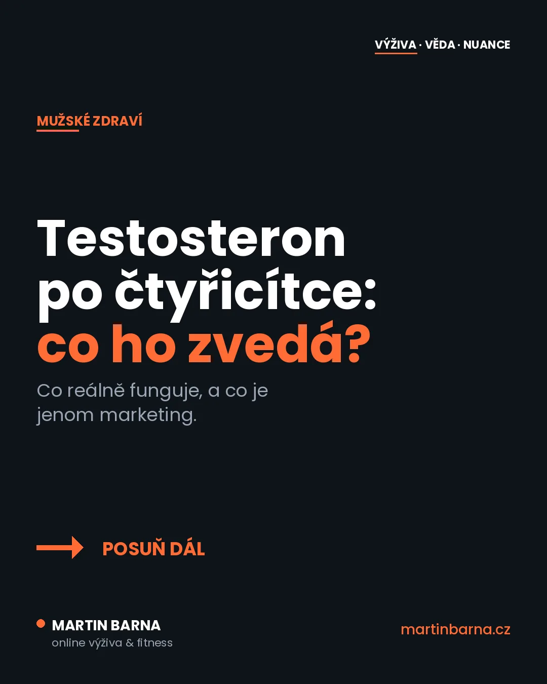 Testosteron po čtyřicítce: 4 páky, co nestojí ani korunu — úvodní obrázek