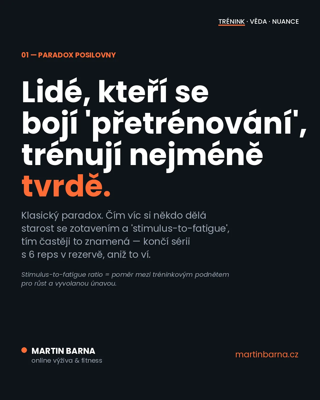 Trénuješ tak tvrdě, jak si myslíš? 160 sportovců napovídá — kontext tématu