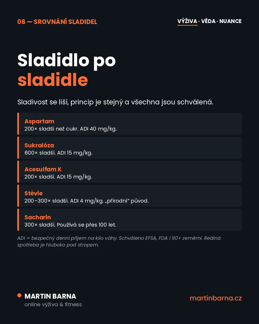 Umělá sladidla: kolik je vlastně moc? — nuance a kontext