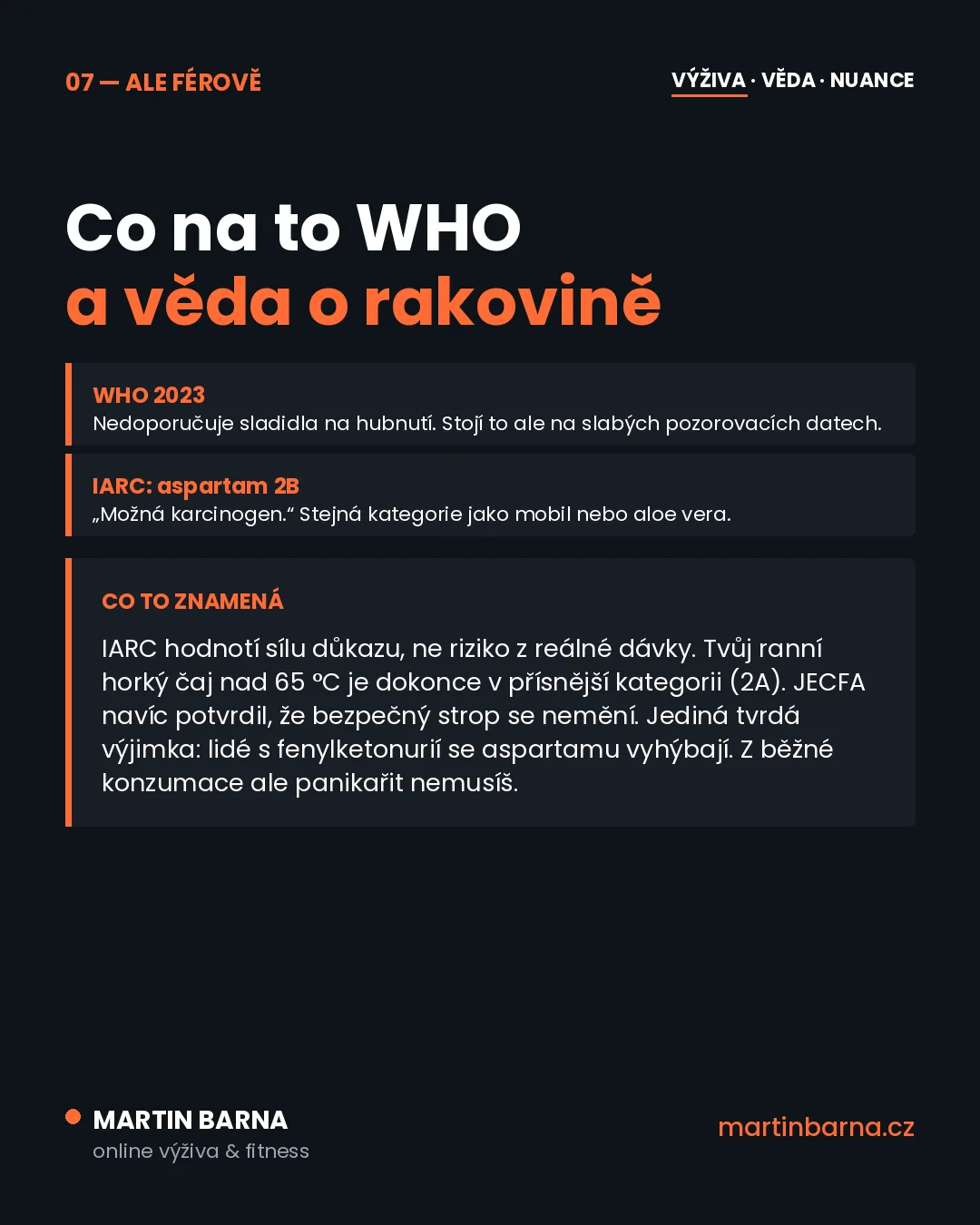 Umělá sladidla: kolik je vlastně moc? — hlavní páka
