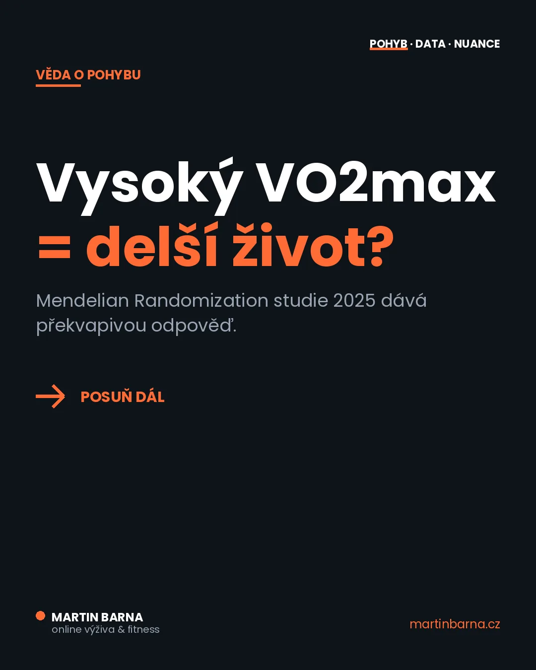 Vysoký VO2max = delší život? — úvodní obrázek