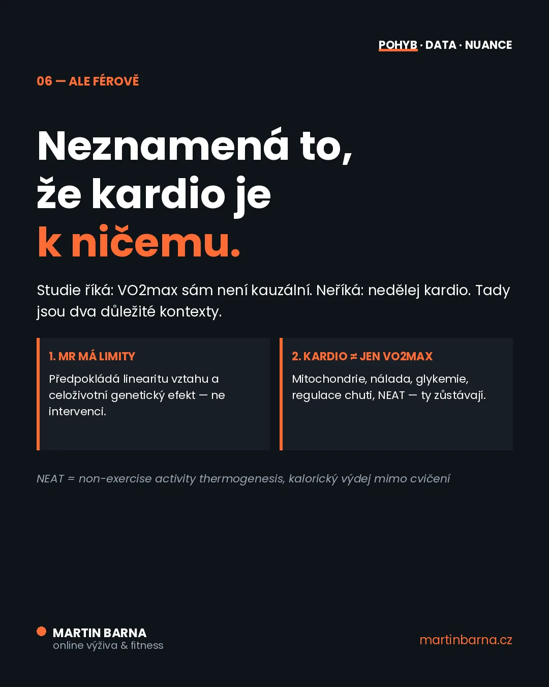 Vysoký VO2max = delší život? — nuance a kontext